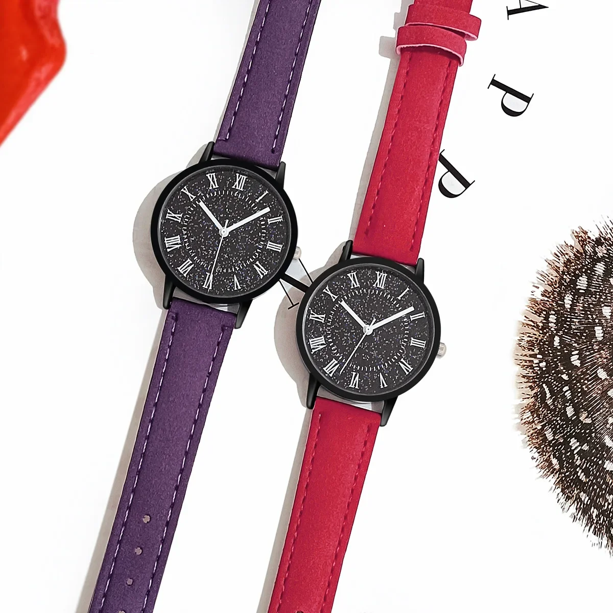 Orologio Alla Moda Per Donna Orologi Da Polso Al Quarzo Cinturino In Pelle Orologio Casual Orologio Da Donna Regalo Stile Smerigliato Relojes De Mujer