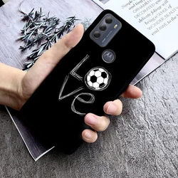 Football Soccer Ball Design Phone Case - Durable and Stylish Protection for Moto E32S (Silicone)