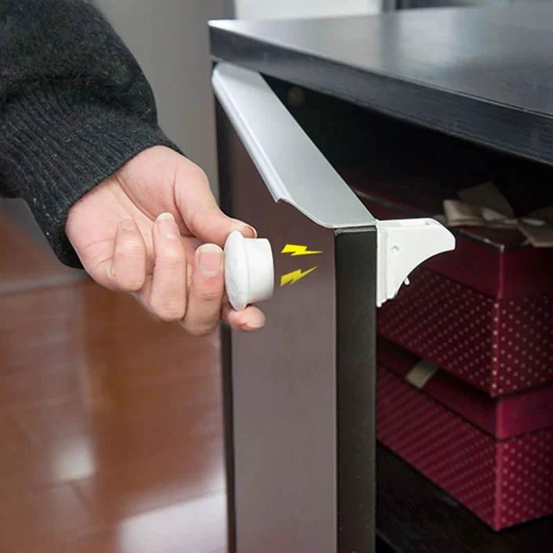 Magnetic Child Safety Lock No Drill No Screw Invisible Protection for Doors Drawers Home Security Kids Proof Accessories