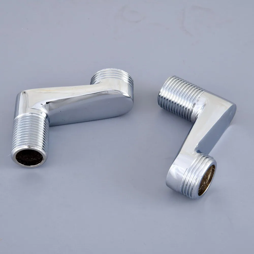 Bathroom Accessory Polished Chrome Claw Foot Wall Mounted Bath Tub Rain Shower Faucet Adjustable Adapter Swing Arms aba142