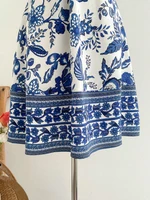 Women's Romantical Floral Print Halter Neck Sexy Fashionable Dress Easy to Create Lazy Stylish Vacation Style Dress - Image 3