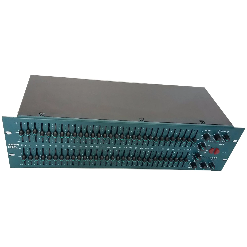 Leicozic FCS 966 Opal Graphic Equaliser EQ Constant Q Dual Equalizer 31 Band EQ Stereo Graphic Pro Audio System
