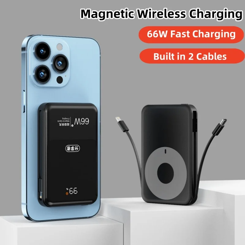 20000Mah Magsafe Power Bank Caricabatterie Wireless Magnetico Powerbank Per Iphone15 Huawei Xiaomi Magsafe Battery Pack Stazione Di Ricarica