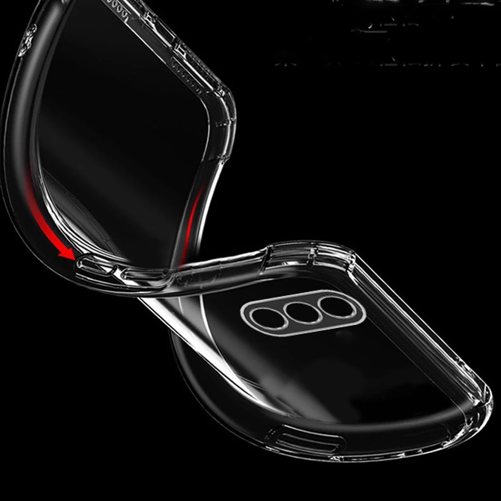 Clear Slim TPU Silicone Corner Protective Phone Case