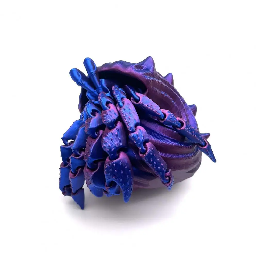 Mini Animal Toy Flexible Jointed Hermit Crab Toy Hermit Crab Figure Articulated Figurine with Movable Joints 3d Printed For Kids