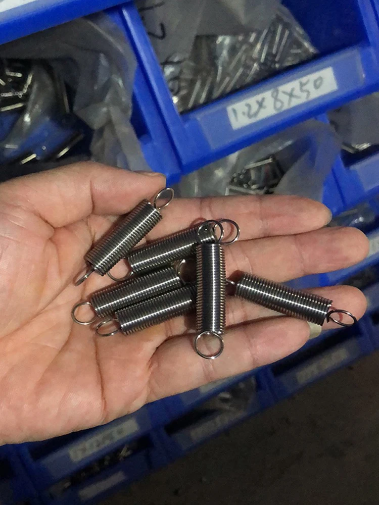 10 Stück Zugfeder aus Edelstahl 304, Doppelhaken, kleine Zugfeder, Drahtdurchmesser 0,3 mm, 0,4 mm, 0,5 mm Außendurchmesser, 3 mm, 4 mm, 5 mm, 6 mm – Detail 4