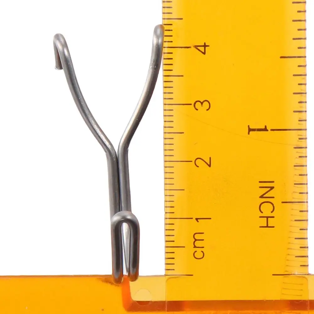 20Pcs Pegboard Hooks Stainless Steel Hooks Grid Wall Mesh Retail Display Shop Peg Goods Shelf Panel Pegboard Hooks 6