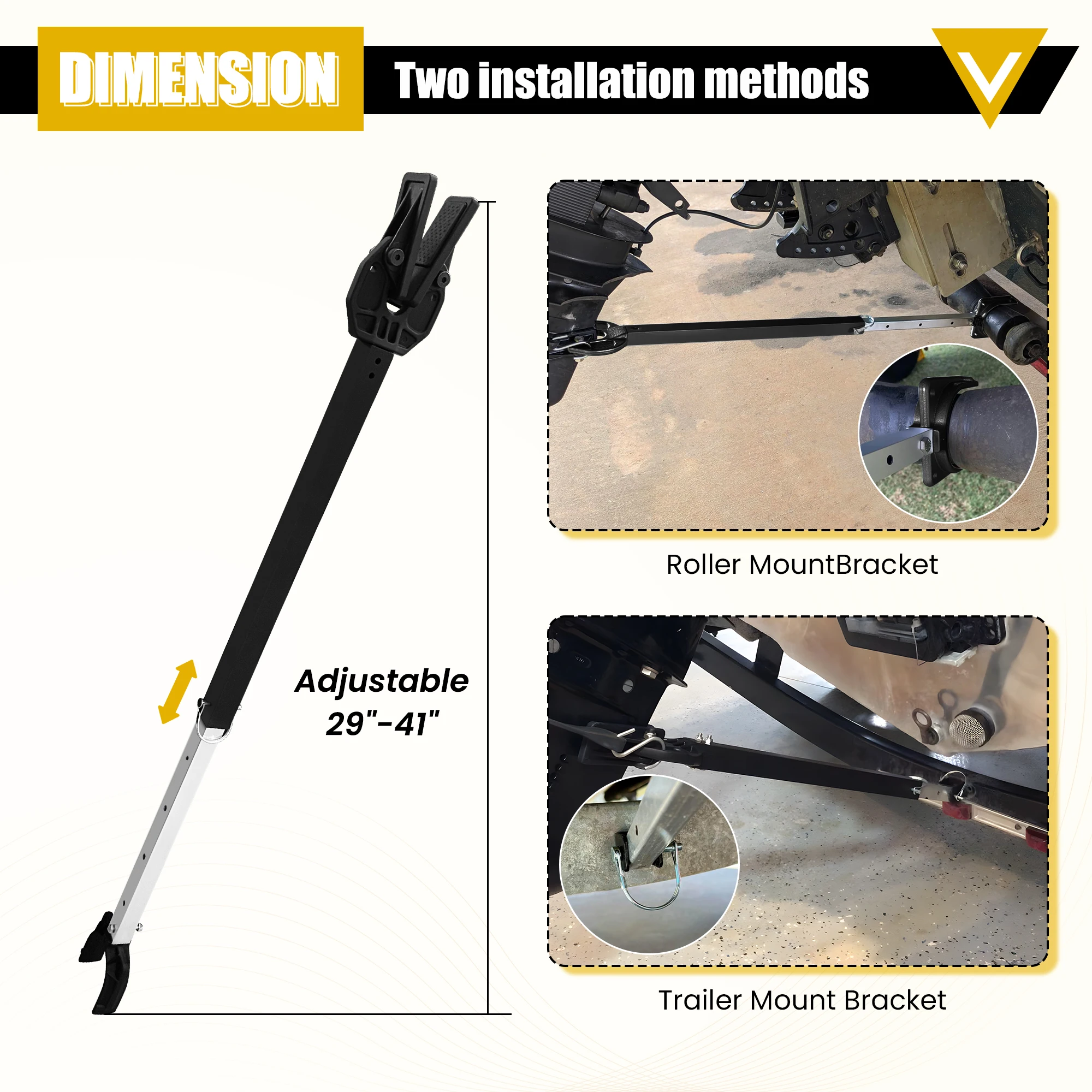 Boat Transom Saver Adjustable Shock Absorber Composite Heads Engines Rollers Trailer Brackets