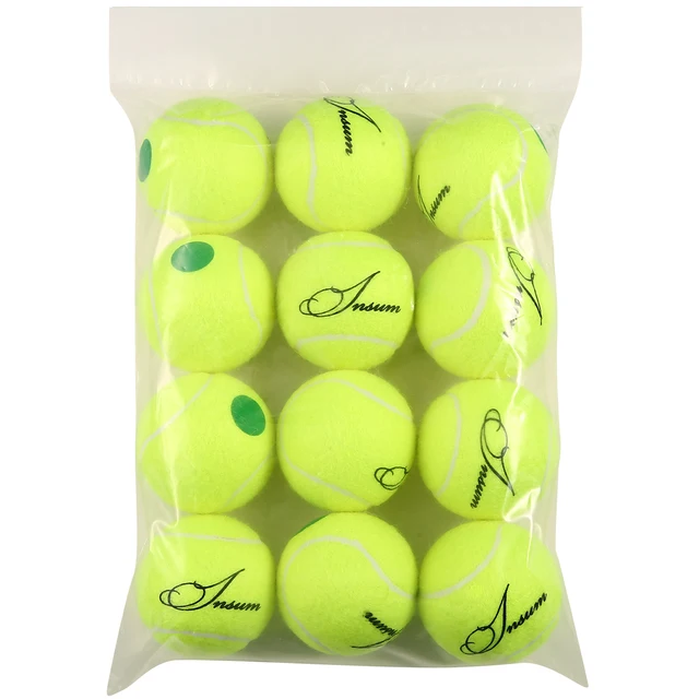 insum Junior Kids Tennis Balls Felt for Beginner Teen Red Orange Green,25%,50%,75% Slower Speed Low Compression Tennis Ball for 3