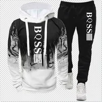 Ensemble à capuche d'hiver, pantalons, vêtements de jogging décontractés, vêtements de sport, vêtements de sport 4