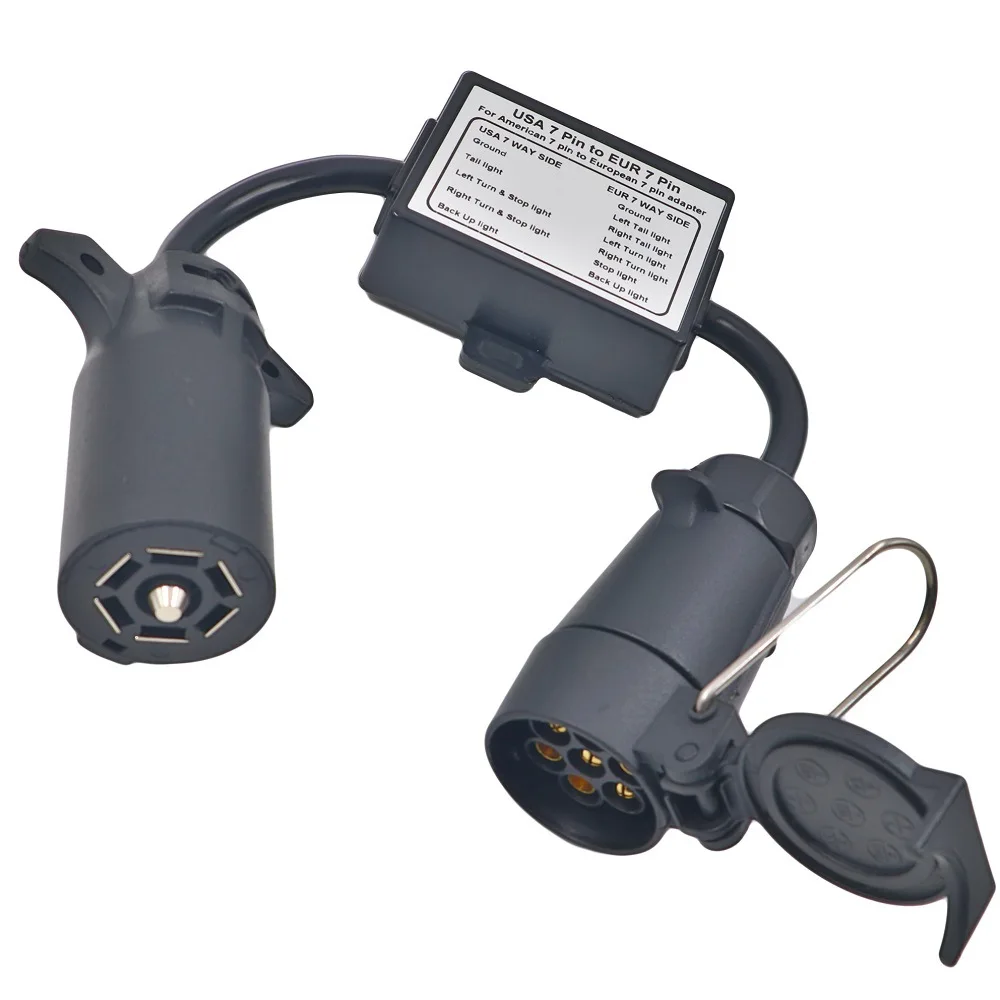

Trailer connector accessories American 7-pin to European 7-pin separation brake light line tail light line separation