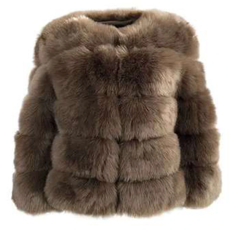 Rimocy Plus Size 4XL Faux Fur Coat Women 2021 Winter High Quality Thicken Warm Jackets Woman Long Sleeve Cropped Fur Coats Lady maxi puffer coat Coats & Jackets