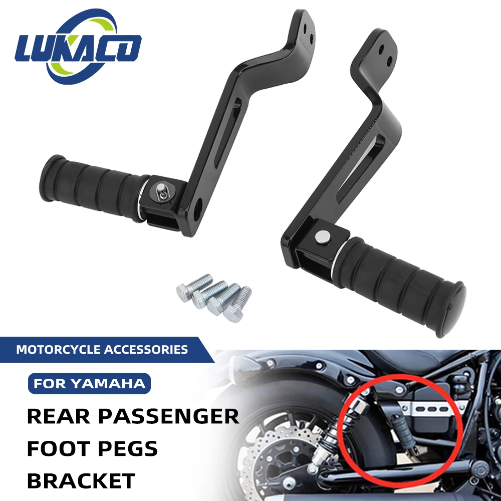 Qiilu Pedane Posteriori Pieghevoli In Ferro Per Moto Yamaha Star XVS950 Bolt R-Spec 2014-2017 - 2