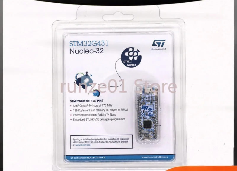 Off-the-shelf NUCLEO-G431KB, o STM32Nucleo-32 Development Board, o STM32G431KB MCU