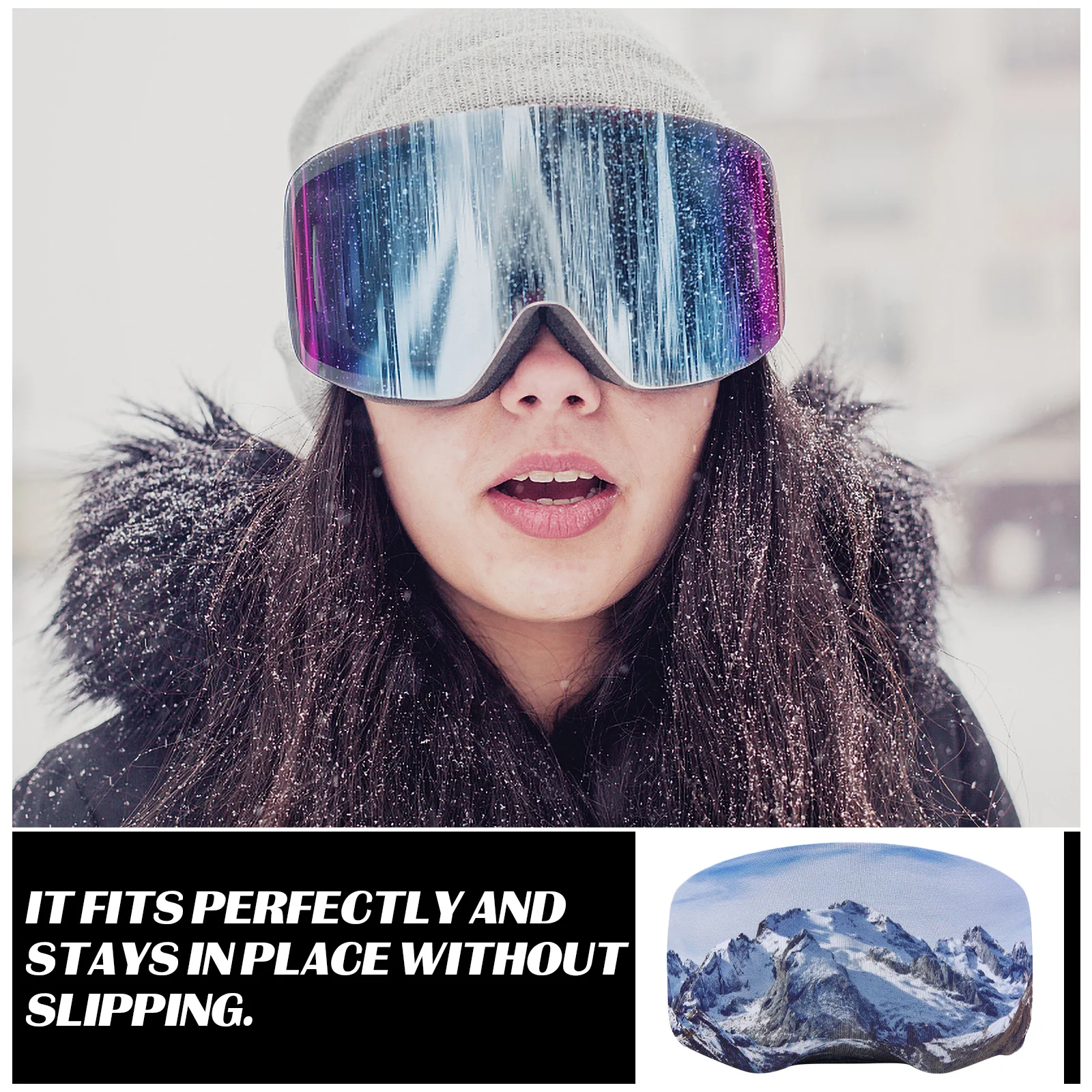 Ski Goggle Cover Snowboard Goggle Cover Sleeve Protective Goggle Cover Goggle Sleeve Cover Elastic Lens Scratch Dust 2