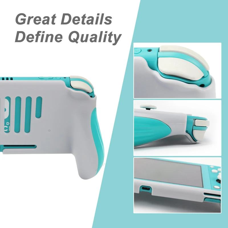 Enhanced Grip Case for Nintendo Switch Lite - Anti-Fall Shockproof Protective Cover & Holder