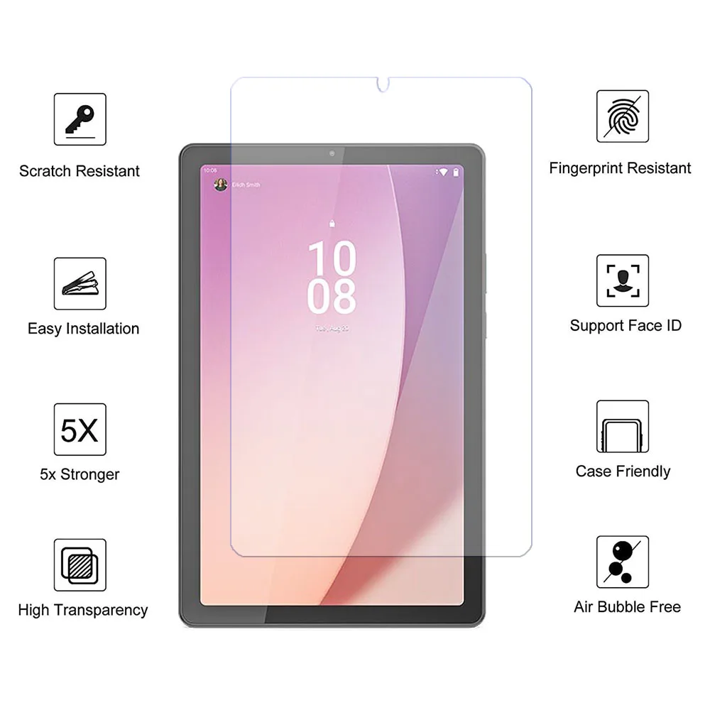 2PCS Glass For Lenovo Tab M9 9.0" 2022 TB-310FU pad Scratch Proof Tempered Glass Screen Protector 4