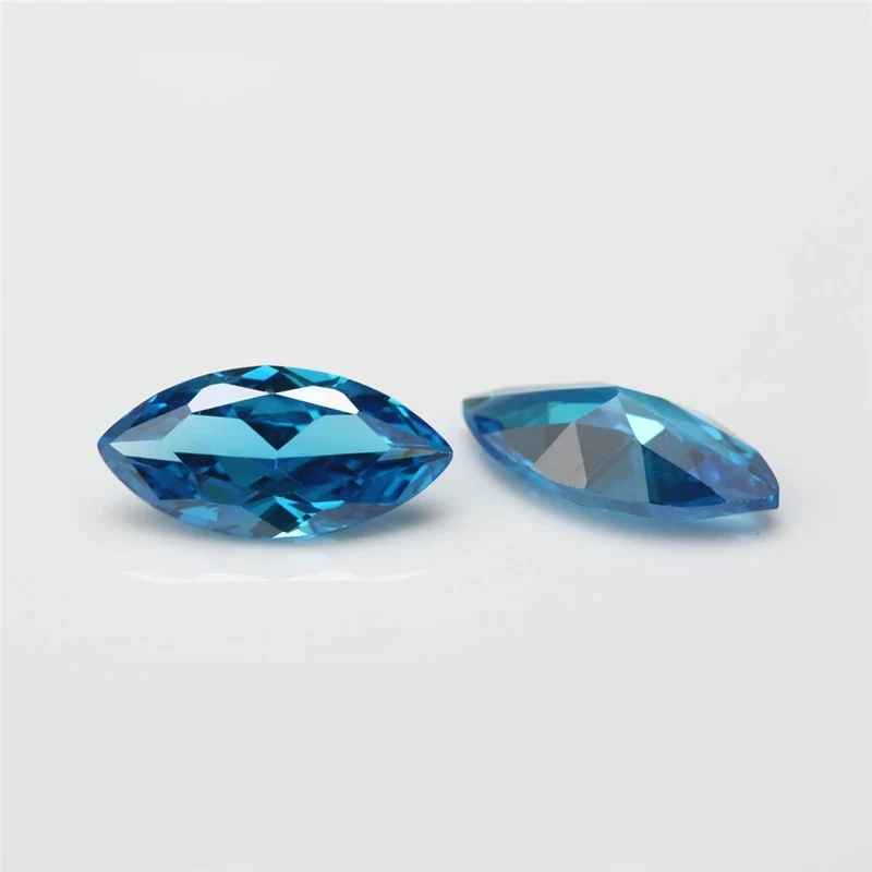 Größe 2x4mm~8x16mm Marquise Form Lose Zirkonia 5A CZ Steine Grün Meer Blau Kaffee Tansanit Farbe Rhodolit Zirkon – Detail 7