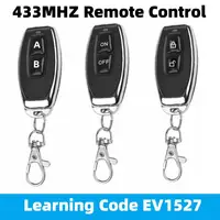 433MHz Learning Remote Control RF Remote Contro Learning Code EV1527 Smart Home Transmitter For Car Gate Garage Door Alarm Key - Image 2