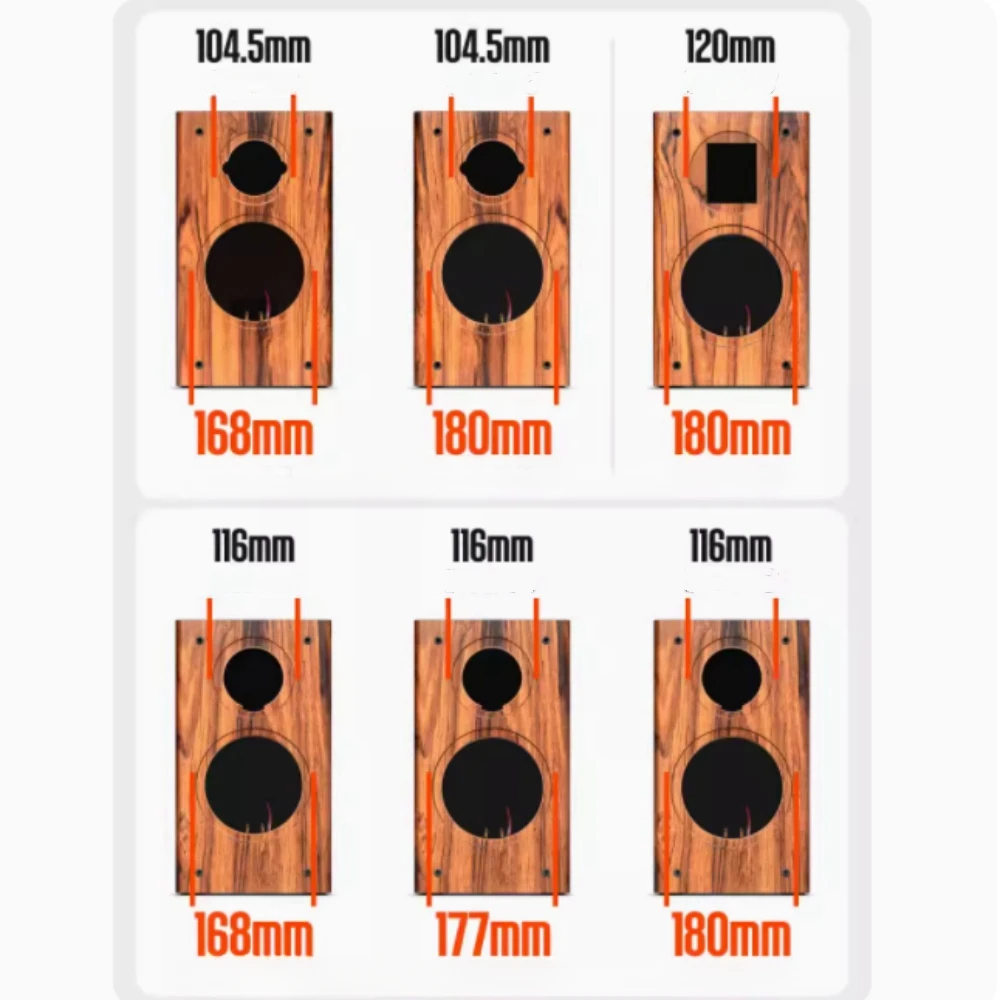 Speakers wooden casing DIY audio modification F6-6.5 inch empty box two divided frequency bookshelf speakers speakers wooden casing empty box