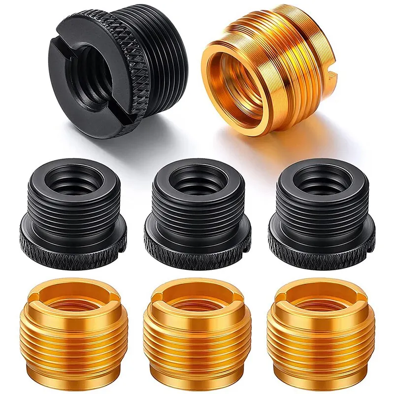 Microphone adapter 4Pcs microphone clip screws thread adaptor converter conversion nut adapter microphone mic screw nut clip