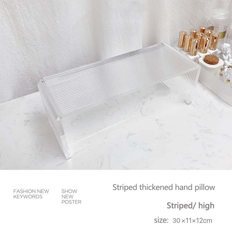 ANGNYA Aurora/Transparent Acrylic Arm Rest Hand Palm Rest Manicure Table Washable Hand Pillow Holder Arm Rests Nail Art Stand