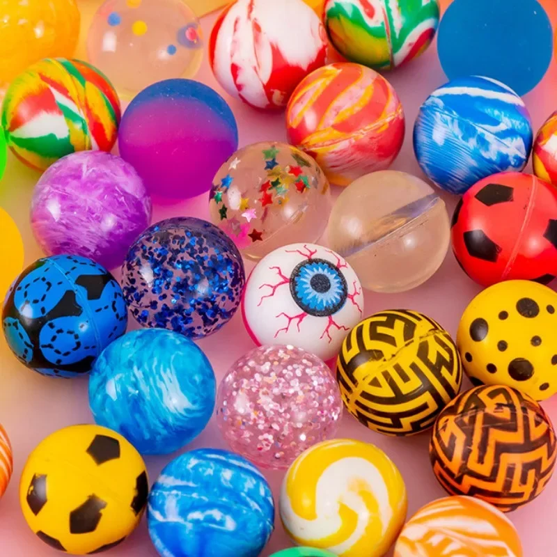 10/20/30Pcs Bouncy Ball Toys Kid Birthday Party Favors Gifts for Guests Rubber Bouncing Ball Pinata Goody Bag Fill Prizes