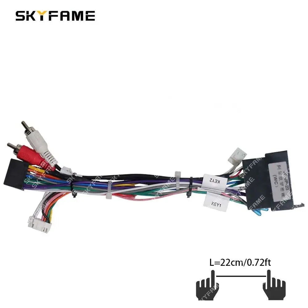 Automobile Connector Car Accessories Cable Wireless Car Adapter SKYFAME Car Wiring Harness Adapter Canbus Box Decoder Android Radio Power Cable For Alfa Romeo Giulietta Mito 159/147 AR05.20