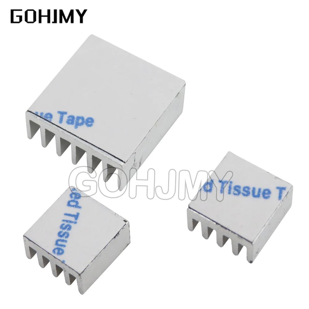 10Set Adesivo Raspberry Pi 3 Dissipatore Di Calore Cooler Kit Dissipatore Di Calore In Alluminio Puro Radiatore Per Raffreddamento Raspberry Pi 2 B