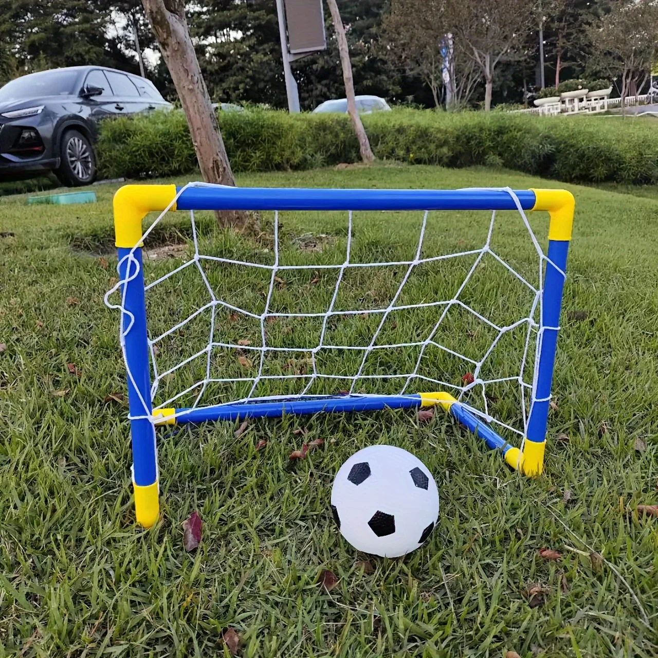 1Set Football Goal Sports Equipment, 23.6 Inch Plastic Detachable Football Goal, Portable Outdoor Football Toy