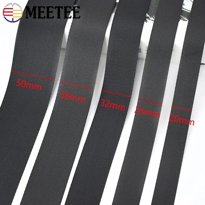 Durable Polyester Nylon Webbing Ribbon for DIY Projects and Accessories - 10 Meters