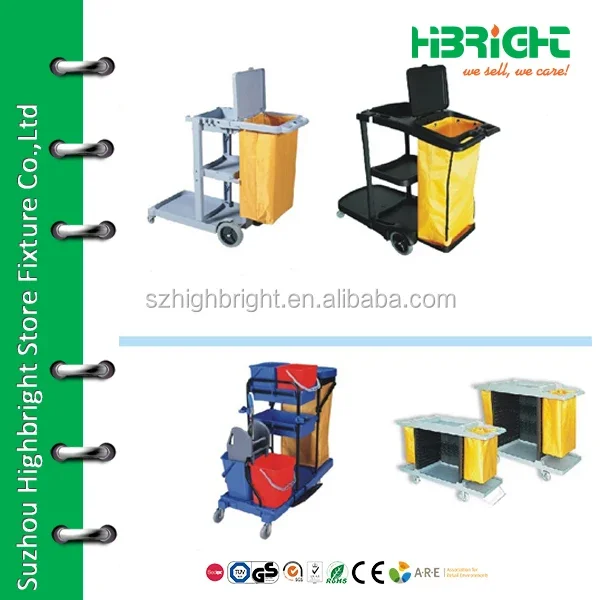 multifunction janitor's cleaning trolley