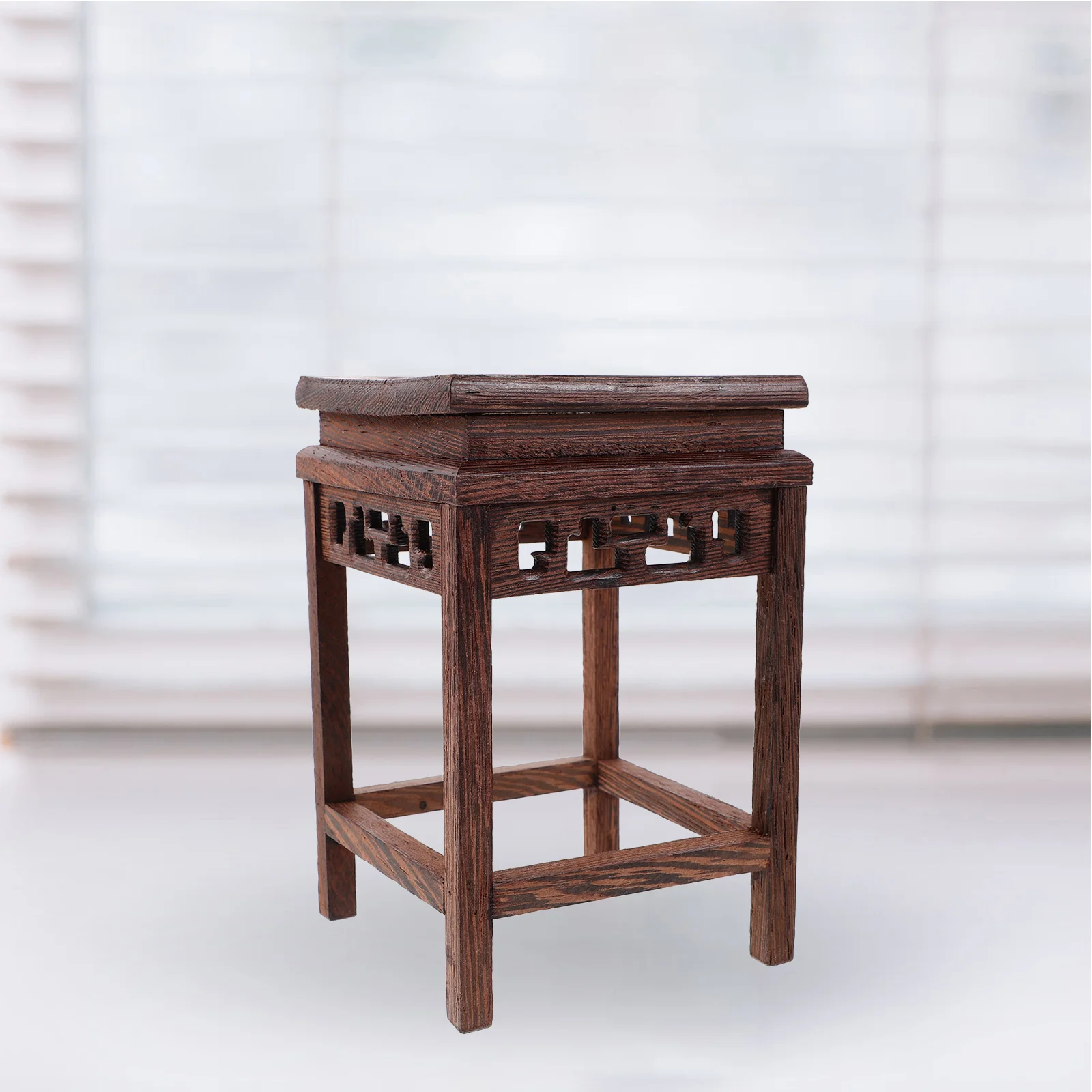 

Wooden Planter Stand Oriental Plant Holder Stool Chinese Display Pedestal Fishbowl Vase Aquarium Table Lamp Teapot Stand