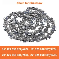 16/18/20/22-inch 325 Pitch .058 Gauge Chainsaw Chain 64/72/76/84/86 Drive Link for Many Model Chainsaws 1