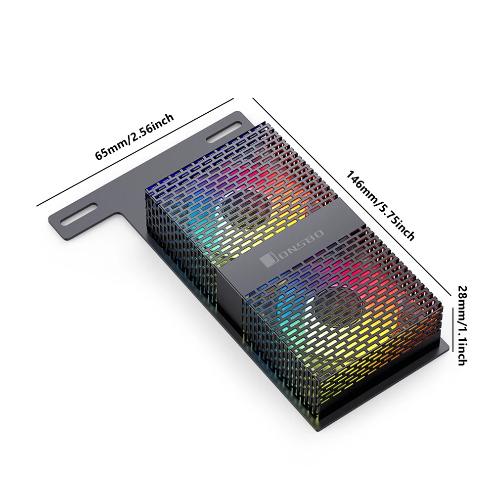 JONSBO NF2 ޸ 濭, 4  PWM  5020 , 3600RPM RAM 濭 , DDR4 DDR5  ARGB RAM ޸ , 5V 3 