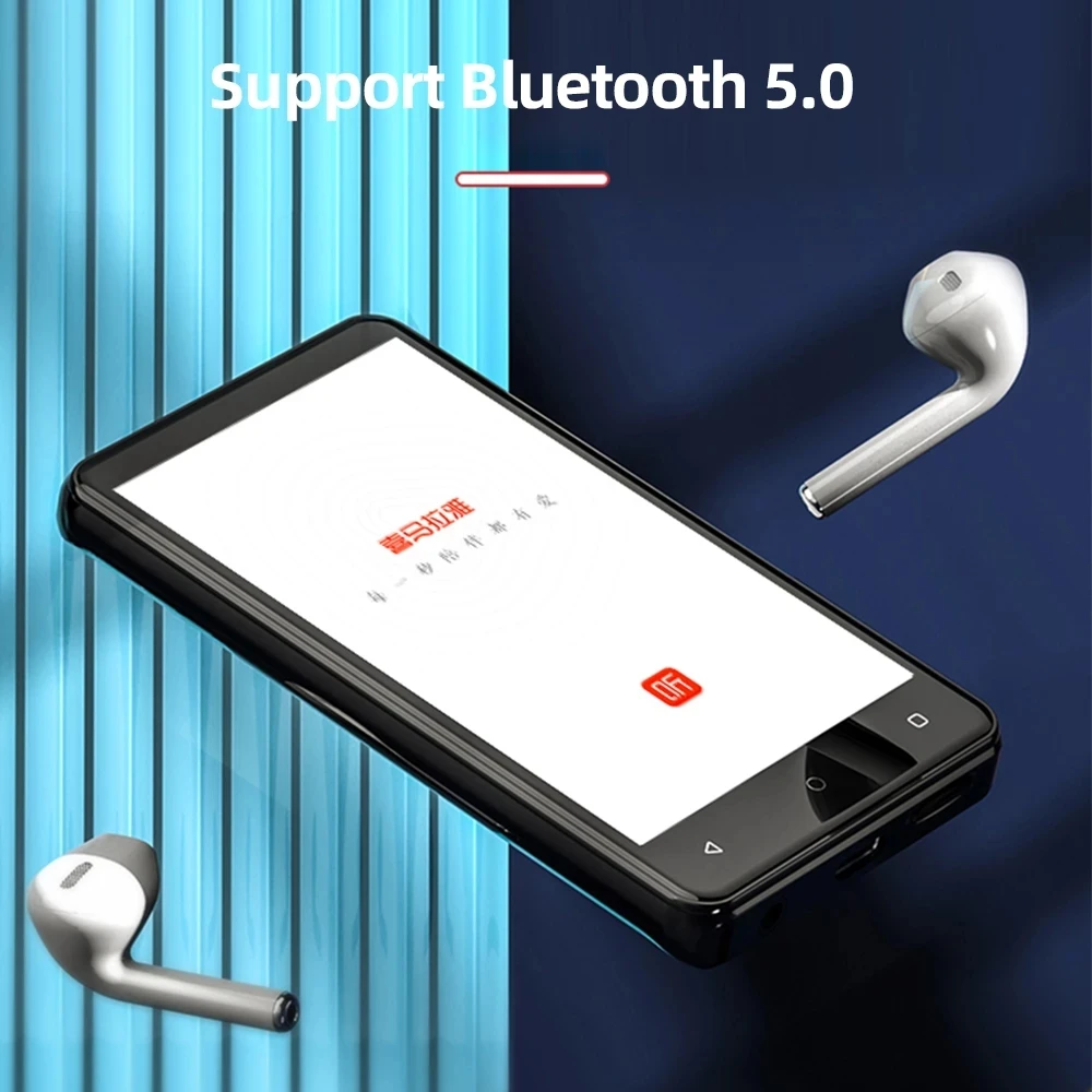 New RUIZU H11 Bluetooth 5.0 MP3 Music Player Built-in Speaker 4.0 Inch Full Touch Screen HIFI Walkman With FM/Recorder/E-book