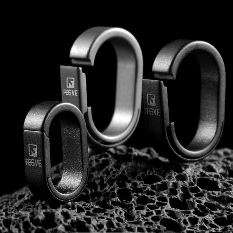 Neue Titan Legierung Schnell Abnehmbare Schlüsselbund Verbindungsring Mini Auto Schlüssel Kette Verbindung Schnalle EDC Schlüssel Ring Zubehör
