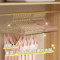 Acrylic Transparent Glitter Hanger with No Trace, Anti Slip, and Non Bulging Features for Storing Fairy Clothes 2