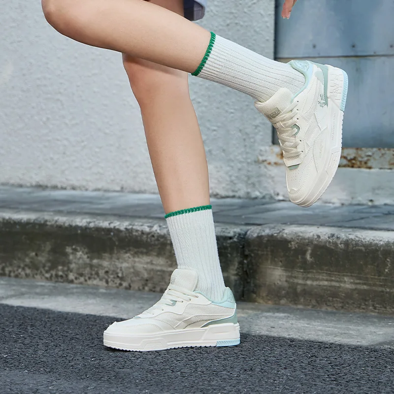 361 Degrees Women Skate Shoes Spring Comfortable Flexible Cushioning Supportive Classic Color-blocking Female Sneakers 682416616