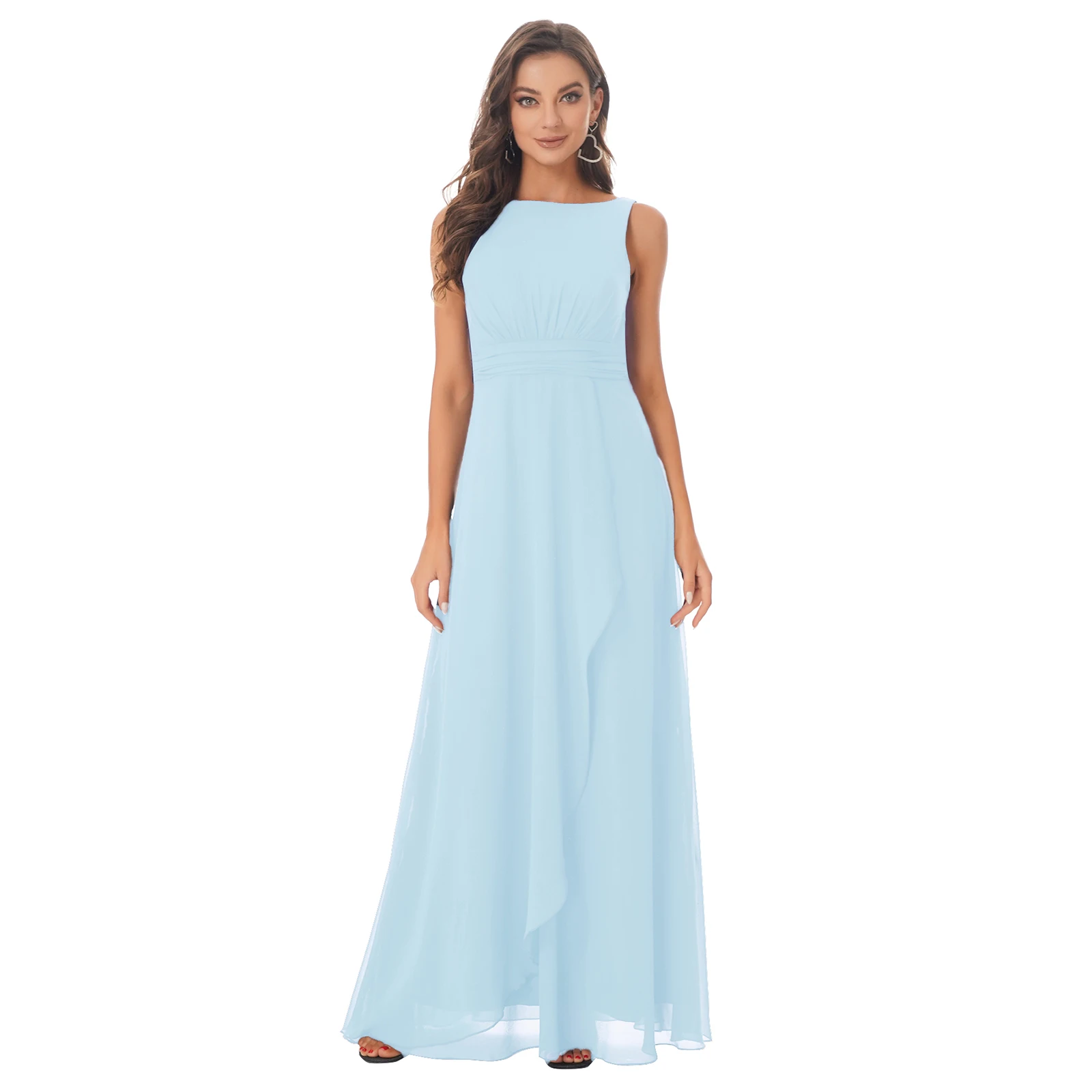 Bridesmaid Dresses Woman Chiffon Built-in Bra Wedding Party Dress Evening Prom Gown Vestido De Fiesta Elegant Women's Dress