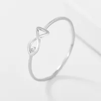 100% 925 Sterling Silver Hollow Fish Rings For Women Simple Fashion Mini Crystal Stone Fine Jewelry Female Finger Accessories 1