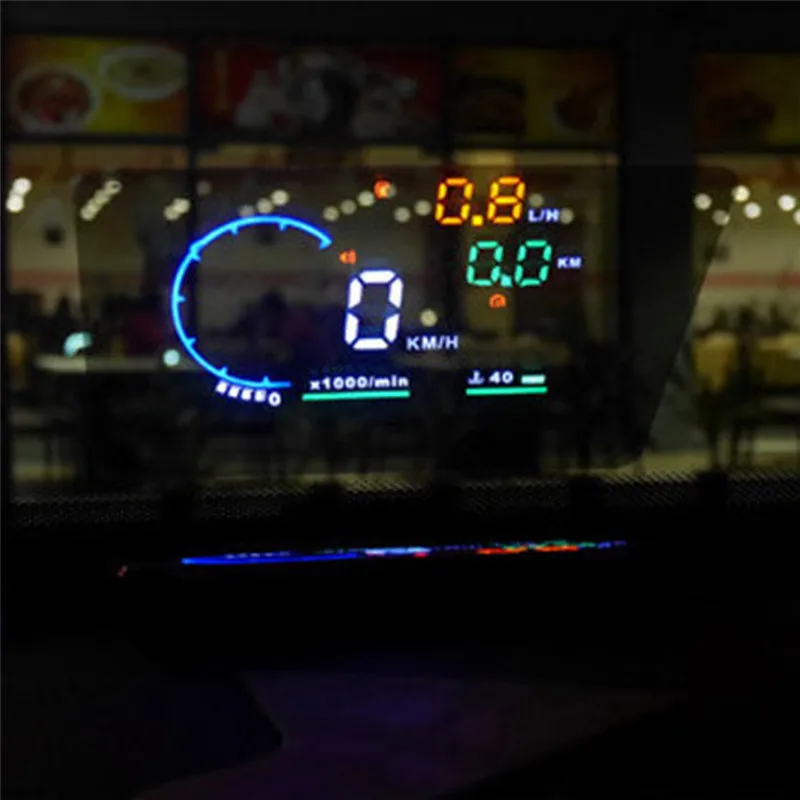 S/M 자동차 HUD 반사 필름, 헤드업 디스플레이 시스템 필름, OBD II 연료 소비 과속 디스플레이, 자동 액세스 자동차 스타일링, 1 개