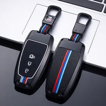 New Black Metal Auto Chiave A Distanza Della Copertura Della Cassa Del Supporto Per Ford Fusion Mustang Explorer F-150 F-250 F-350 2017 2018 Accessori Auto - New Black Metal Auto Chiave A Distanza Della Copertura Della Cassa Del Supporto Per Ford