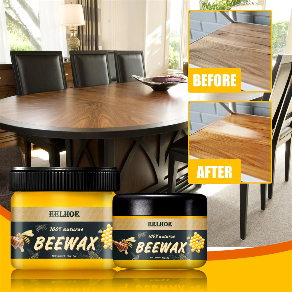 Natural Wood Care Wax Solid Wood Furniture Polishing Seasoning Beeswax Polisher Waterproof Furniture Care Maintenance furniture beeswax wood care wax