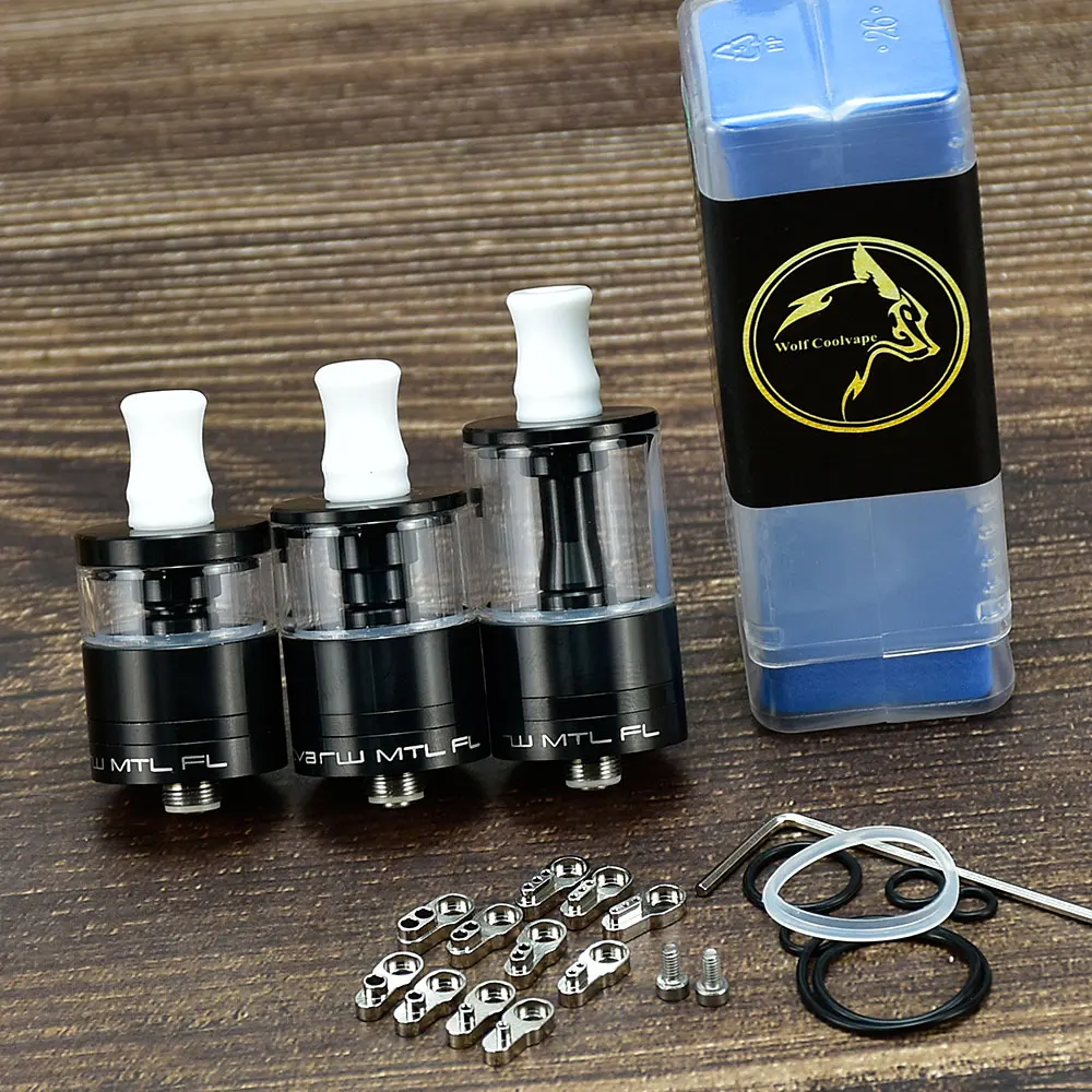 

Dvarw MTL FL rta Vape Atomizer Single Coil mtl atomizer Tank 316ss glass Tank rta 22mm mtl Tank rta vs sxk kayfun x mtl rta 22mm