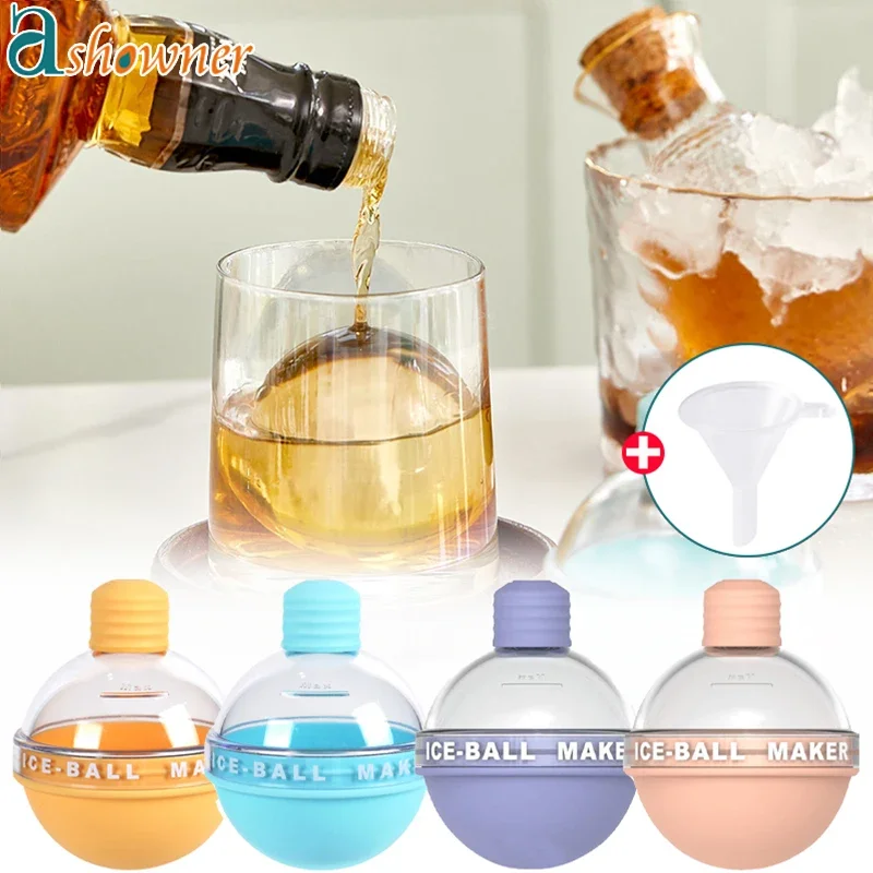 Whiskey Ice Ball Maker Silicone Sphere Ice Cube Mold Bar Ice Mold Drink Ice  Cube DIY Making Tools Kitchen Bar Accessories - AliExpress