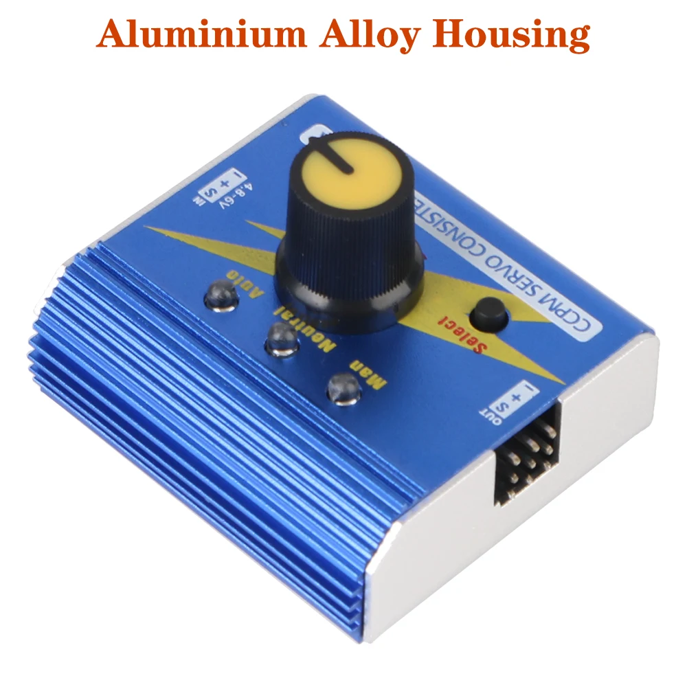 Multi Function 4.8-6V RC Motor Test Meter ESC Checker Aluminium Alloy RC Servo Tester CCPM Servo Consistency Master