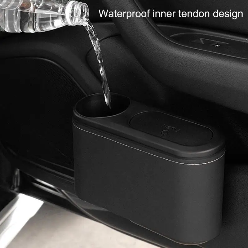 Car Trash Can Wastebasket Trash Can Desktops For Car Office Home Waterproof Odorless Garbage Vehicles Accessories