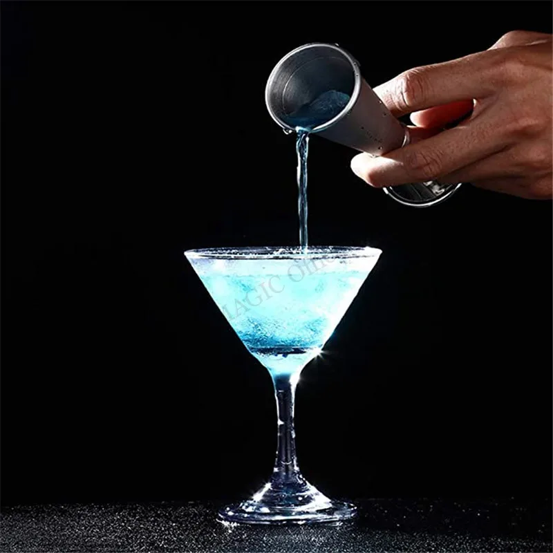 30/60ml Stainless Steel Cocktail Bar Jigger Japanese Double Oz Spirit Measuring Cup Bar Tools Kitchen Party Club Drink Markings