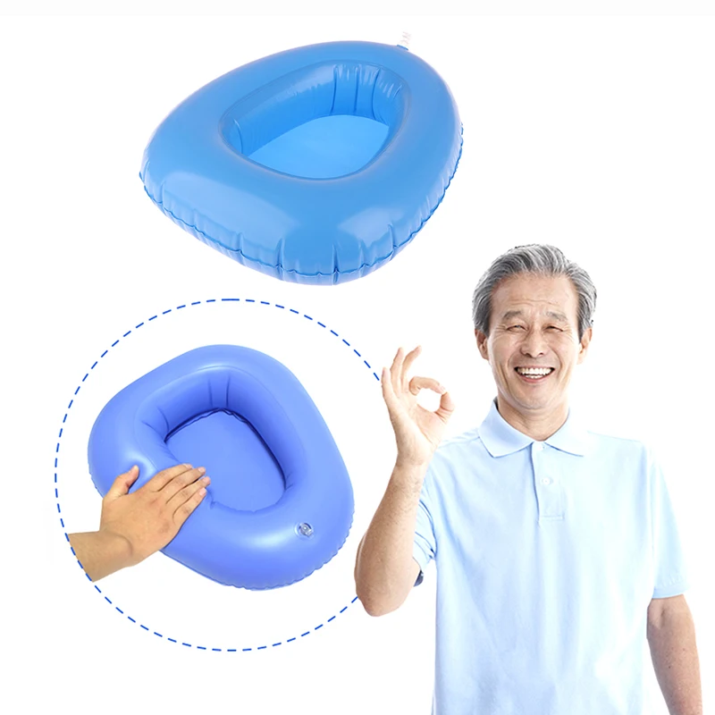 Portable Household Inflatable Bedpan Comfort Breathable Elderly Patient Care Anti Bedsore Air Cushion Potty